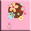 Zutano Ladyflower "Ladybug" Screen Print