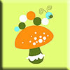 Zutano Celery Dot Caterpillar Screen Print