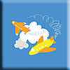 Zutano Travel "Airplane" Print