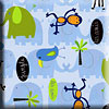 Zutano Monkey Friends print