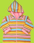 Zutano Toddler Pink/Aqua Reversible Hoodie