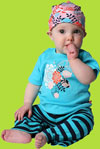 Zutano Peony "Boqouet" Short Sleeve T-shirt