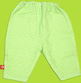 Itzy-Bitzy Lime Candy Stripe Pants for Newborn to 3 months