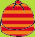 Zutano Red/Orange Stripe Beanie