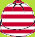 Zutano Red/White Stripe Beanie