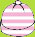 Zutano Pink/White Stripe  Farmyard Beanie
