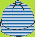 Zutano Periwinkle Candy Stripe Beanie
