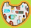 Zutano Brick and Mortar Bib