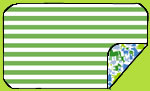Zutano Periwinkle Farmyard-Apple/White Stripe Blanket