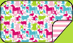 Zutano Fuchsia Farmyard Blanket