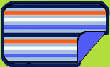 Zutano Bold Stripe Chambray Blanket