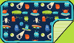 Zutano UFO's - Lime Candy Stripe Blanket