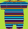 Zutano Navy Bold Stripe Bodysuit
