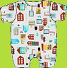 Zutano Brick and Mortar Bodysuit