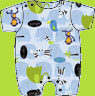 Zutano Monkey Friends Bodysuit