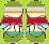 Zutano Moss/Red Multistripe Booties