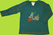 Zutano Collectibles Pagoda "Scooter" Topstitch Crew