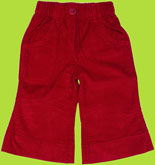 Zutano Collectibles Bordeaux Fine Cord Flared Pant