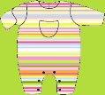 Zutano Giardino Multi Stripe Coverall