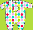 Zutano Gum Drops Coverall