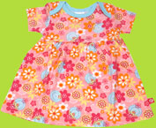 Zutano Newborn Sugar Blossom Short sleeve dress