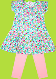 Zutano Pebbles Short Sleeve Henley Dress for Toddlers 