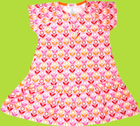 Zutano Marigold Short Sleeve Henley Dress for Toddlers 