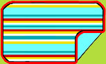 Zutano Cozies Aqua Cotton Sherpa - Red/Aqua Multi Stripe Blanket