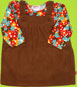 Chocolate Cotton Sherpa Jumper Dress