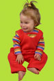 Zutano Red Fleece Overalls