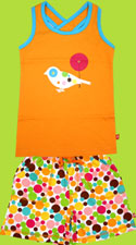 Birdie Orange Racer Tee