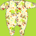 Zutano Monkeys Footie