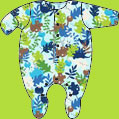 Zutano Dino Jungle Footie