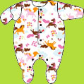 Zutano Little Ponies Footie