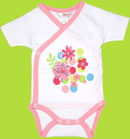 Zutano Itzy-Bitzy Flower Show Short Sleeve Bodysuit