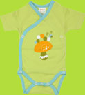 Zutano Itzy-Bitzy Celery Dot Catapillar Short Sleeve Bodysuit