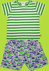 Zutano Apple/White Stripe Toddler T-shirt