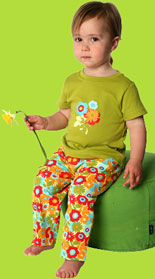 Zutano Rugosa "Beach Rose" Short Sleeve T-shirt for Toddler