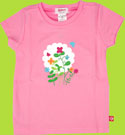Zutano Pretty Flower Pink T-shirt for toddlers