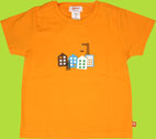 Zutano Brick and Mortar orange toddler t-shirt