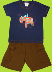 Kubota Tractor Navy Short Sleeve T-shirt