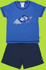 Zutano Toddler Frontloader T-shirt and Cotton Terry Shorts