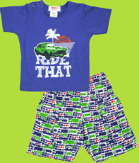 Zutano Toddler Freeway Cargo Shorts and T-shirt
