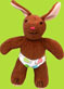 Zutano Chocolate Rattle Hip Hoppy w/Snails Diaper Cover