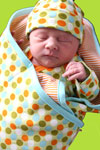 Newborn Celery Dot Outfit