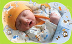 Newborn Baby in Good Dog outfit