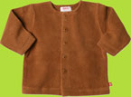 Zutano Itzy Bitzy Chocolate Cotton Sherpa Jacket for Newborn and Preemie