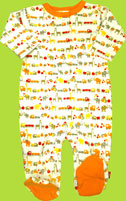 Zutano Itzy-Bitzy Toy Chest Footie for Newborn and Preemie