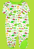 Zutano Itzy-Bitzy Farm Fresh Footie for Newborn and Preemie