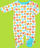 Zutano Itzy-Bitzy Lions Footie for Newborn and Preemie
